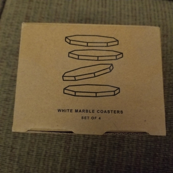 NIB Zeal Living marble geo coaster set - Picture 2 of 4